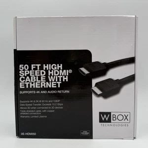 W-Box 0E-HDMI50 50FT High Speed HDMI Cable 4K Wire - Picture 1 of 2
