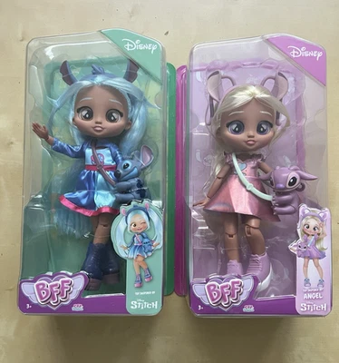Disney Cry Babies BFF Doll Stitch & Angel 20cm Moveable Figure Collectable NEW - Image 1 of 4