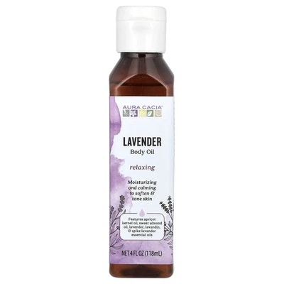 Óleo corporal, lavanda, 4 fl oz (118 ml) - Imagem 1 de 2