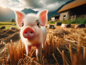 Pig Hog Boar Farm Rustic Cattle Cowboy High Quality Canvas/Photo Paper PA39 - Picture 1 of 6