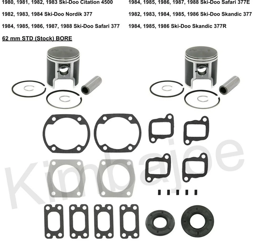 Ski-Doo 377 风扇引文 4500 Nordik Safari 377E Skandic 377R 62 毫米重建 — 第 1/1 张图片