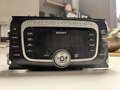 FORD RADIO GALAXY FOCUS MONDEO SMAX TRANSIT SONY STEREO DAB CD Con Codice Di Sul - Immagine 1 di 4
