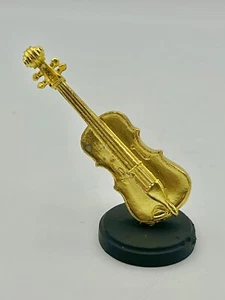 Beautiful Small Cast Metal Figurine VIOLIN lifelike Gift Music Instrument Model - Picture 1 of 8