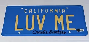 Christie Brinkley signed Lampoon's Vacation LUV ME License Plate Beckett Witn. - Bild 1 von 2