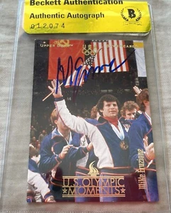 Mike Eruzione autographed signed autograph 1996 Upper Deck US Olympic card (BAS) - Picture 1 of 1
