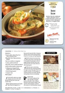 Irish Stew #132 Pork/Lamb - Delicious Meals Made Easy 1996-7 Recipe Card - Picture 1 of 1