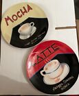 Set Of 2-ND Exclusive  Firenze /Roma Coffee /dessert Plates ~ Latte & Mocha 8.5”