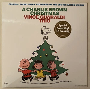 VINCE GUARALDI A Charlie Brown Christmas limited GREEN vinyl NEW SEALED LP - Imagen 1 de 2