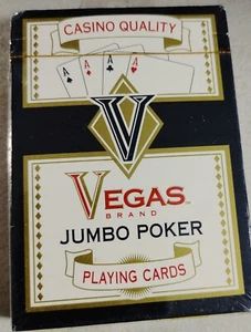 Vegas Brand Jumbo Poker Playing Cards Casino Quality /New In Box/Blue - Picture 1 of 3