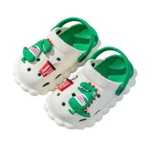 Toddler Kids Girls Boys Cartoon Garden Shoes 10-10.5 Toddler Green Dinosaur - Picture 1 of 8