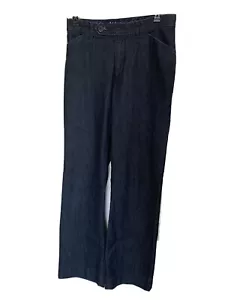 Jeans donna Lee taglia 6 Med comfort vita elasticizzato gamba dritta blu scuro - Foto 1 di 11