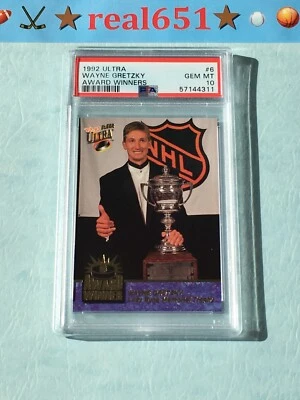 1992 Ultra Award Winners #6 WAYNE GRETZKY | Perfect PSA 10 Gem Mint Low Pop HOF - Image 1 of 4
