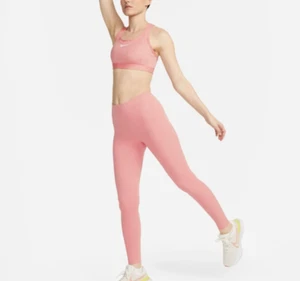 Nike Women's Leggings Size L Dri Fit High Rise Tight Fit DQ6013-618 - Picture 1 of 12