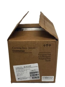 (500) CORNING 2 ml PP Kryofläschchen Rundboden Innengewinde mit Kappe 431420 - Bild 1 von 5