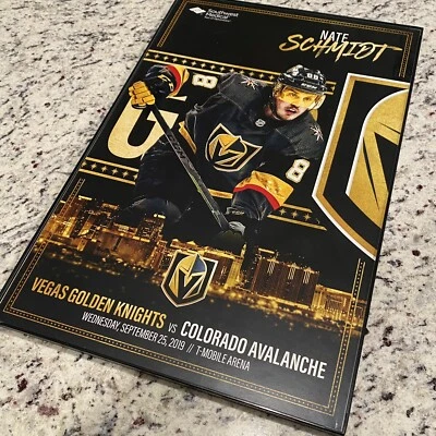 Плакат Nate Schmidt Vegas Golden Knights инаугурационный сезон в рамке 11x17 - Изображение 1 из 2