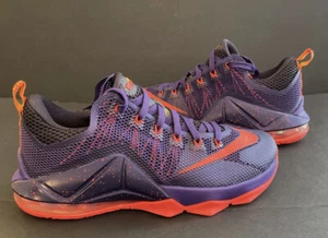 NEW NIKE LEBRON 12 XII LOW "Raptors" MEN SZ 12 Court Purple/Crimson 724557-565 - Picture 1 of 4