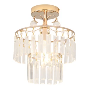 110V Modern Crystal Ceiling Light Fixture Pendant Lamp Chandelier Lighting 270mm - Picture 1 of 15
