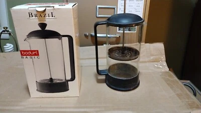Bodum Poland Glass French Press Coffee Maker 7" Tall 3 3/4" Inches Wide - Image 1 of 2