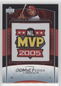2007 Upper Deck Premier Premier Stitchings Platinum 35 /35 Albert Pujols #PS-64