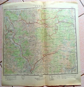 Militärische geheime topographische Karten, Burrel, Albanien, 1984. 1:50.000 - Bild 1 von 1