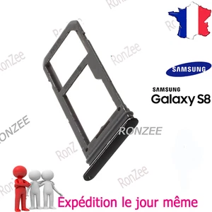🇫🇷 TIROIR CARTE SIM SD POUR SAMSUNG GALAXY S8 ET S8 PLUS SM-G950F , SM-G955F ✅ - Imagen 1 de 6