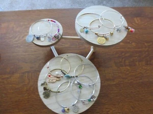 Set of 11 Bangle Charm Bracelets Daughter 30th Birthday Love Braver Stronger - Picture 1 of 15