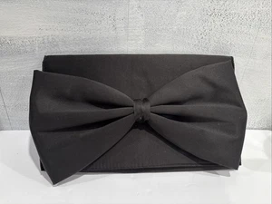 H&M schwarz Tasche Buch Handtasche Kette große Schleife ausgefallen Event Party Clutch - Bild 1 von 11