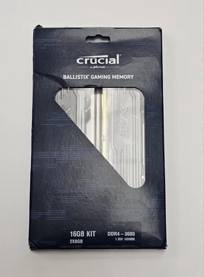 Crucial Ballistix 3600 DDR4 Kit 16GB DRAM Desktop Gaming Memory NEW - Image 1 of 2