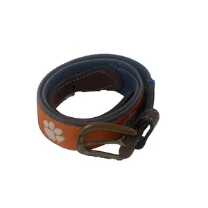 Cinturón Clemson Tigers Para Hombre Talla 30 Naranja Azul NCAA Fútbol Lona Cuero Pata - Imagen 1 de 16