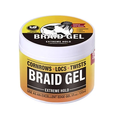 MARKENLOS Braid Gel Extreme Hold, High Shine Frizz & Flockenfreie Kantenkontrolle 120 ml