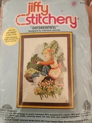 Jiffy Stitchery Daydreaming 1978 nuevo en paquete # 715 Foto 1 de 2