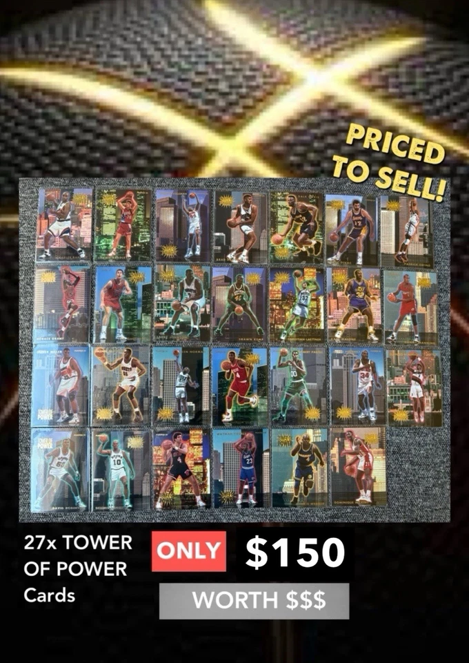 Tarjetas de persecución Fleer NBA Tower of Power 1994 Foto 1 de 4