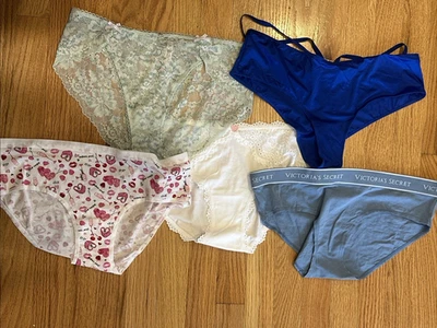 NWT Lot of 5 Size Large Victoria's Secret Panties Assorted Styles - Image 1 of 4