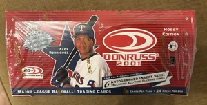 2001 Donruss Baseball Hobby Box SEALED 24 Packs Possible Ichiro Pujols Rookies? - Picture 1 of 4