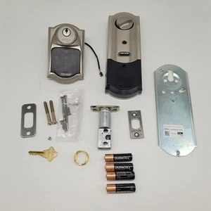 SCHLAGE BE469ZP CAM 619 Connect Smart Deadbolt, Satin Nickel, Z-Wave Plus - Picture 1 of 1