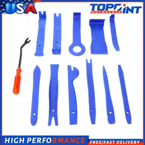 Set of 12 For Car Removal Tools Clip Kit Panel Radio Trim Dash Audio Installer - Foto 1 di 3