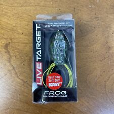 koppers live target surface lure bass walking frog 1 3/4" 1/4oz green yellow