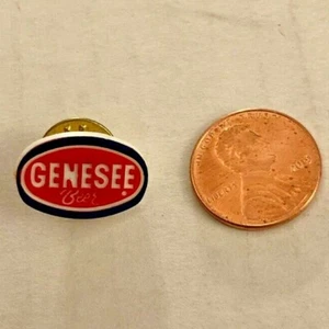 Vintage Genesee Beer Pin Plastic Super Rare - Picture 1 of 2