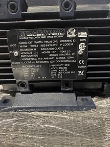 MARATHON MOTORS METRIC MOTOR, 90LT17FH6326, 2HP, 1800RPM, 230/460V, 3PH - Picture 1 of 5