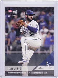 Jakob JUnis Roys 1st Career Complete Game Topps NOW Moment 653 8/28/ 2018 PR=286 - Picture 1 of 2