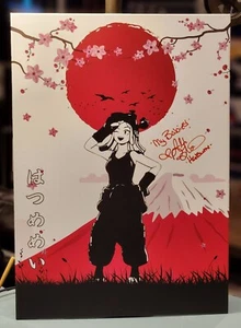 My Hero Academia Mei Hatsume Mini Poster Metal autographed w/JSA - Picture 1 of 2