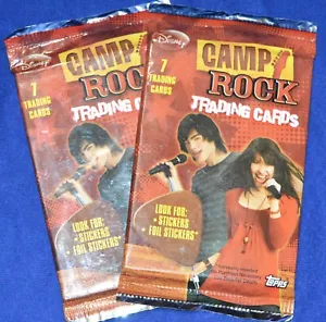 Topps CAMP ROCK TRADING CARDS 2008 Disney 2 Pack Set SEALED BRAND NEW - Picture 1 of 7