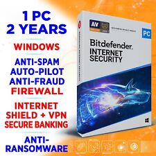 Bitdefender Internet Security 2023 1 PC 2 years (USA / Canada) Key incl. VPN