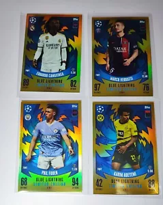 Blue Lightning Limited Edition BL1 BL2 BL3 BL4 Topps India Match Attax 23/24  - Picture 1 of 7