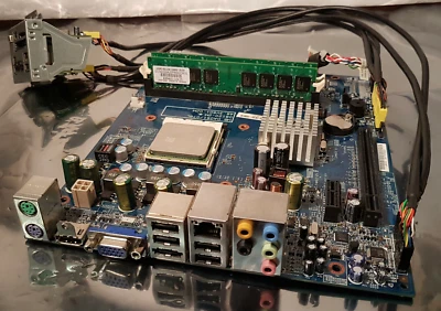 Acer Aspire X1300 Motherboard w/ Athlon X2 2.40GHz CPU 3GB RAM DA061/078L Card - Image 1 of 4