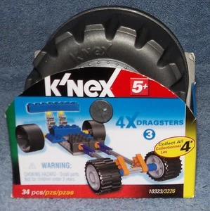 K'NEX 4X DRAGSTER SET 3 #10323 DRAGSTER AZUL 34 PIEZAS - Imagen 1 de 6