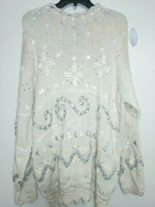 Curio Large Women's Embroidered Sweater - Picture 1 of 7