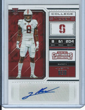 2018 Panini Contenders Draft Picks College Ticket Auto Justin Reid