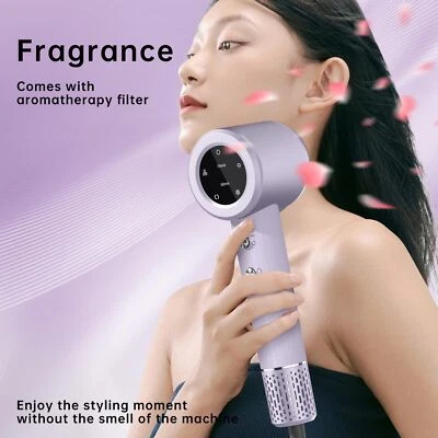 Hair Dryer - Brushless Motor Anion Hair Dryer with Magnetic Nozzle (Purple) - Image 1 of 4