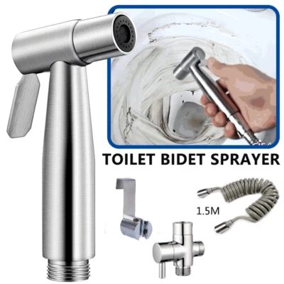 Handheld Bidet Brause Schlauch+Halter Dusche Edelstahl WC Duschkopf Sprühgerät - Bild 1 von 4